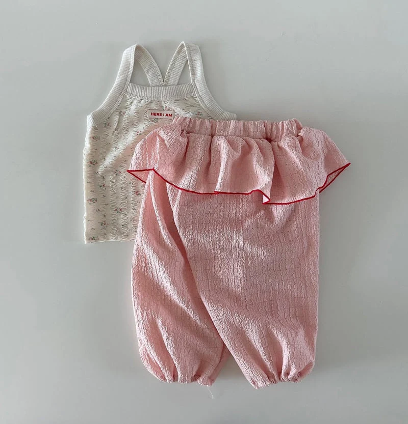 Here I Am - Korean Baby Fashion - #babyoninstagram - Frill Pants - 4