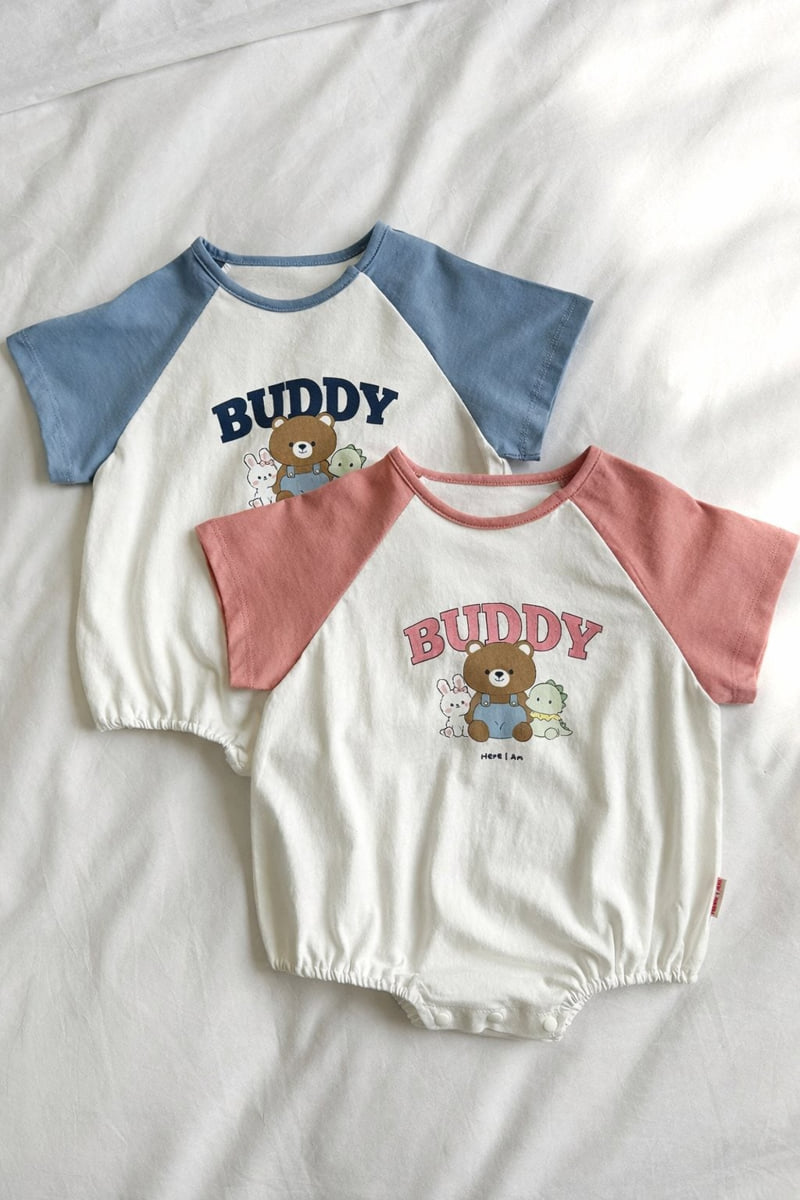 Here I Am - Korean Baby Fashion - #babyoutfit - Buddy Suit