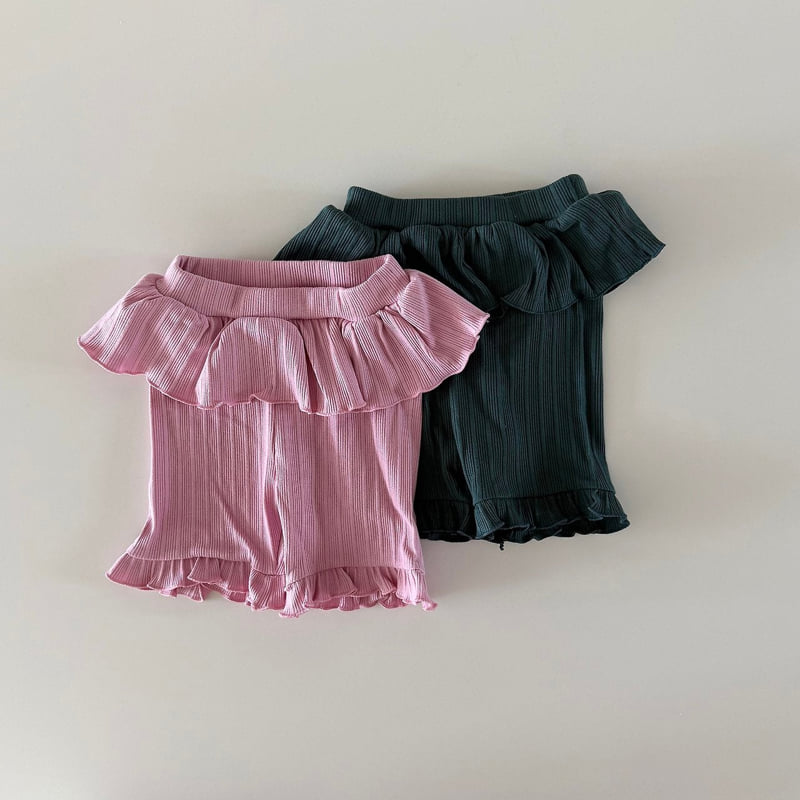 Here I Am - Korean Baby Fashion - #babyoutfit - Double Frill Leggings - 9