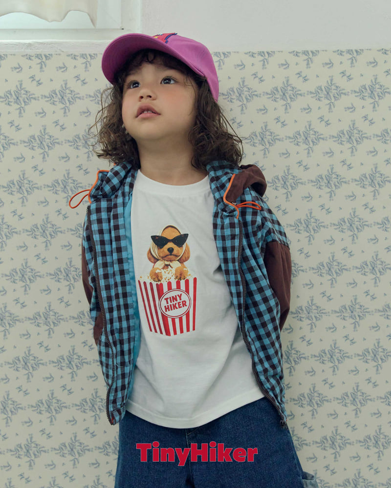 Hiker - Korean Children Fashion - #Kfashion4kids - Pposik Check Hooded Jumper - 11