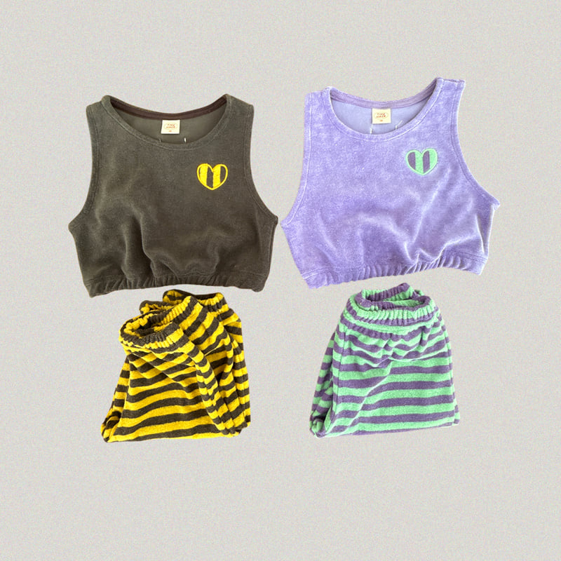 Hiker - Korean Children Fashion - #childofig - Suave Terry Sleeveless Top - 4