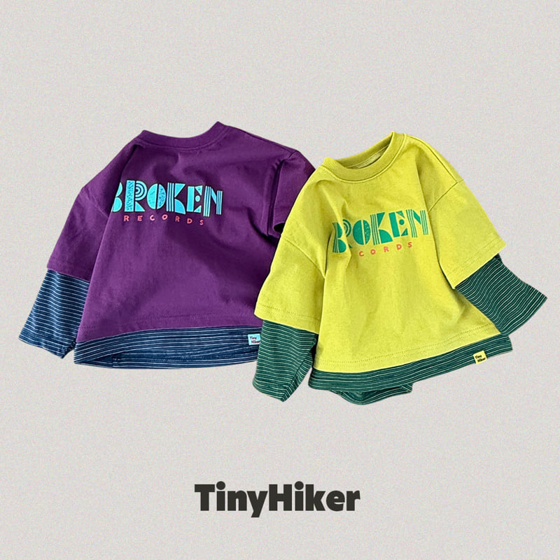 Hiker - Korean Children Fashion - #designkidswear - Record Layered Long Sleeve Tee - 5