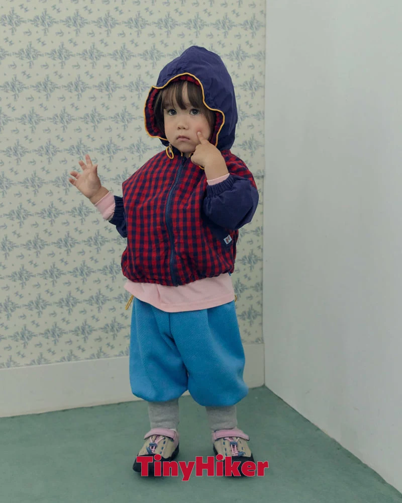 Hiker - Korean Children Fashion - #kidsshorts - Pposik Check Hooded Jumper - 8