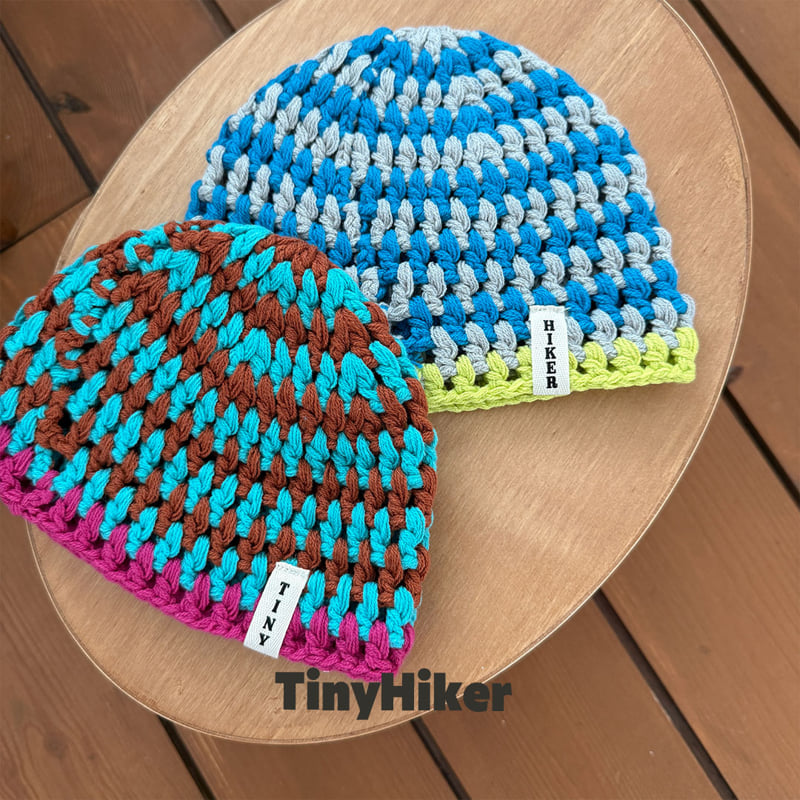 Hiker - Korean Children Fashion - #kidsshorts - Popo Handmade Beanie - 5