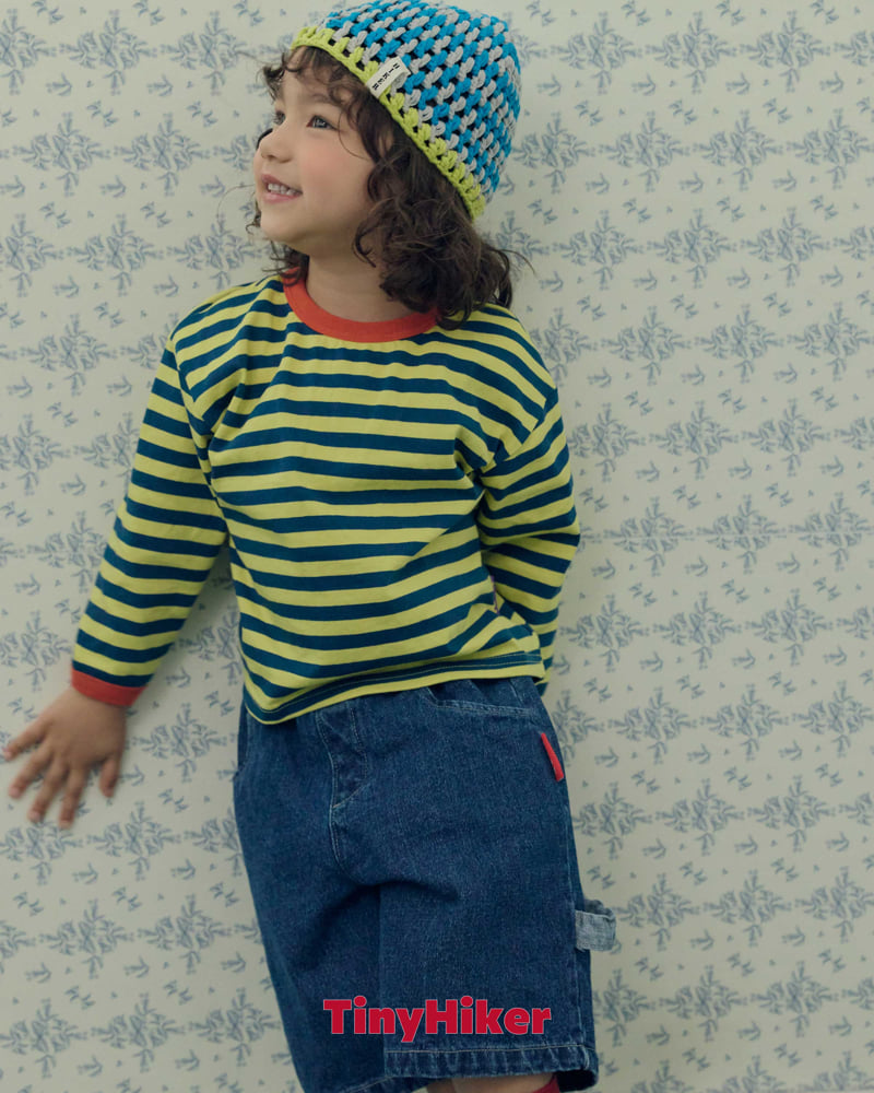 Hiker - Korean Children Fashion - #prettylittlegirls - Freckles Stripe Tee - 7