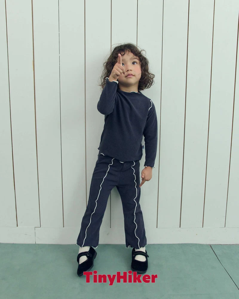 Hiker - Korean Children Fashion - #toddlerclothing - Ava Wave Tee - 7