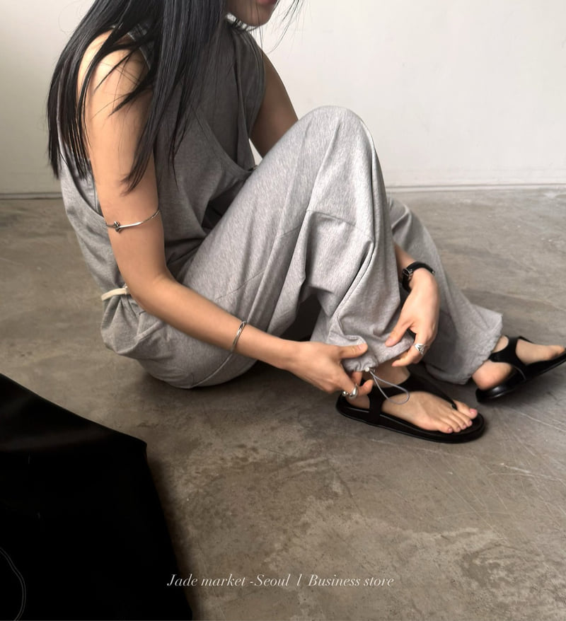 Jade Market - Korean Women Fashion - #momslook - Sleeveless Jumpsuit Set - 8
