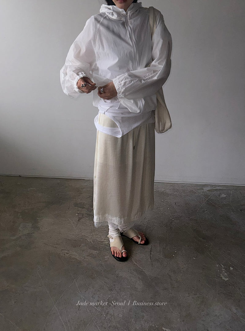 Jade Market - Korean Women Fashion - #momslook - Lace Satin Skirt - 10