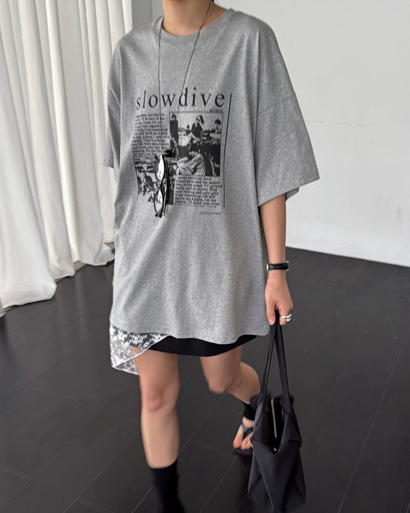 Jade Market - Korean Women Fashion - #romanticstyle - Slow Lace Tee - 7