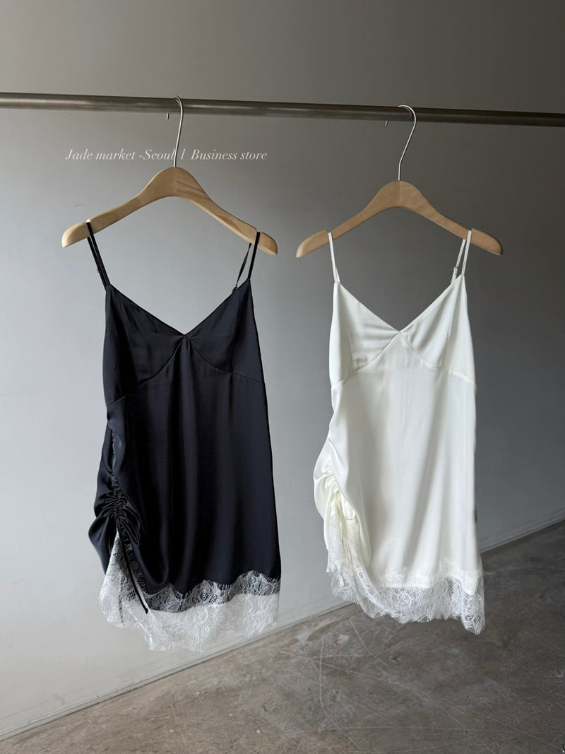 Jade Market - Korean Women Fashion - #womensfashion - Side Satin Top - 11