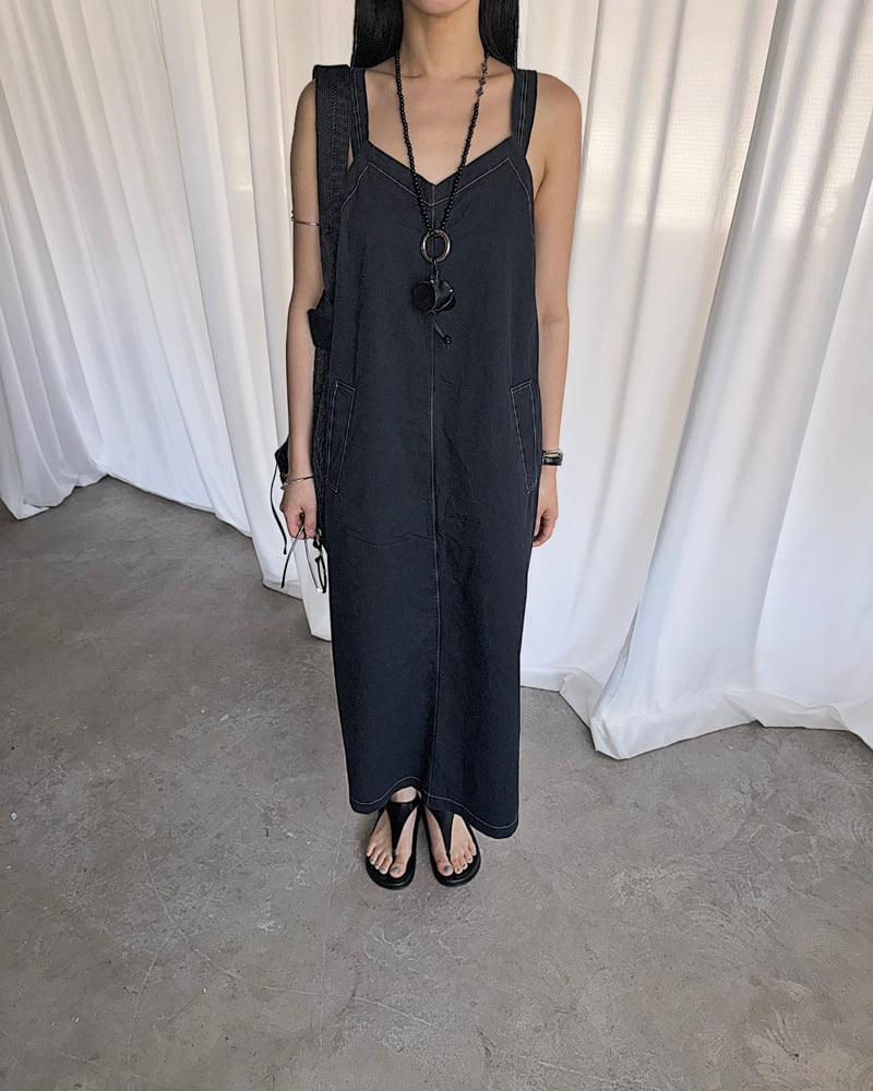 Jade Market - Korean Women Fashion - #womensfashion - Mono Stitch One-piece