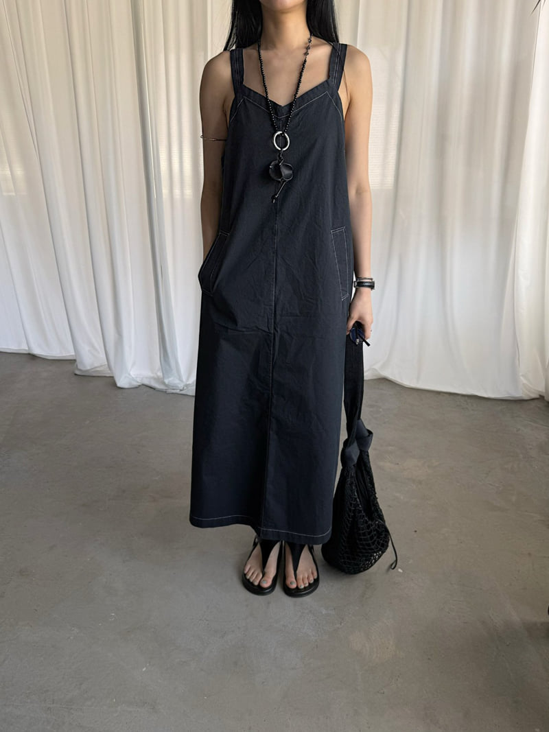 Jade Market - Korean Women Fashion - #womensfashion - Mono Stitch One-piece - 5