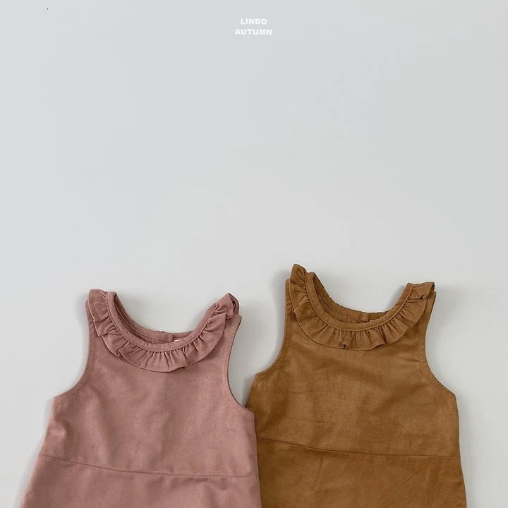 Lindo - Korean Children Fashion - #Kfashion4kids - Suede One-piece - 5
