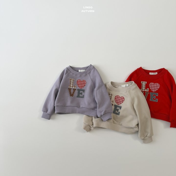 Lindo - Korean Children Fashion - #Kfashion4kids - Love Heart Sweatshirt - 7