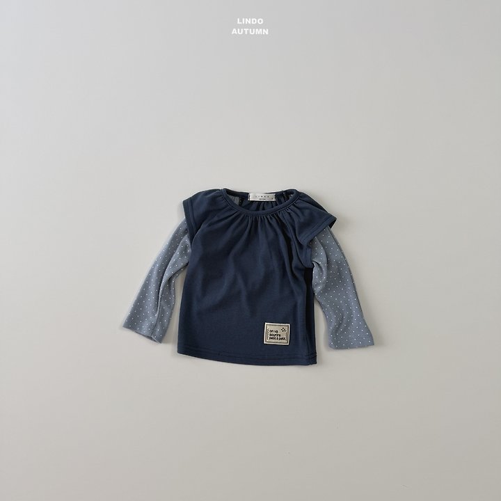 Lindo - Korean Children Fashion - #Kfashion4kids - Dot Layered Tee - 5