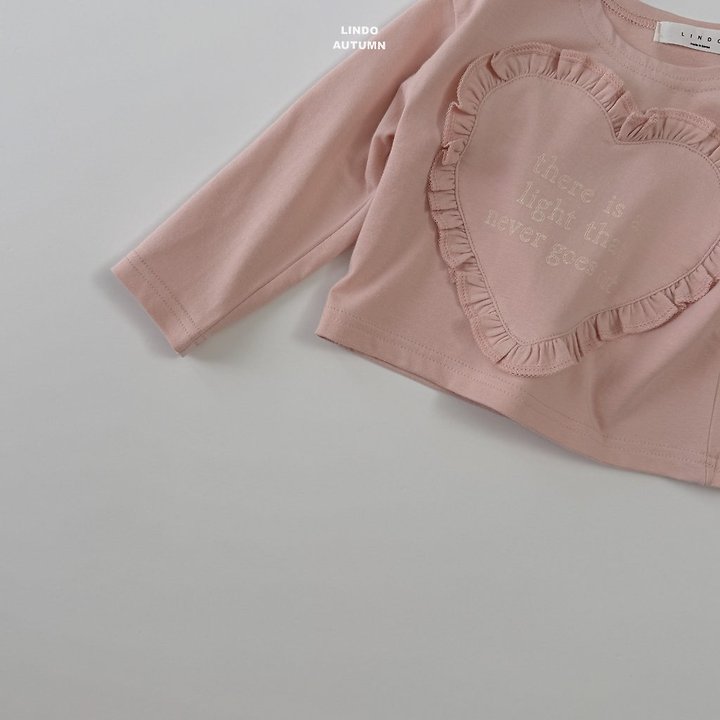 Lindo - Korean Children Fashion - #childofig - Hearts Frill Tee - 8