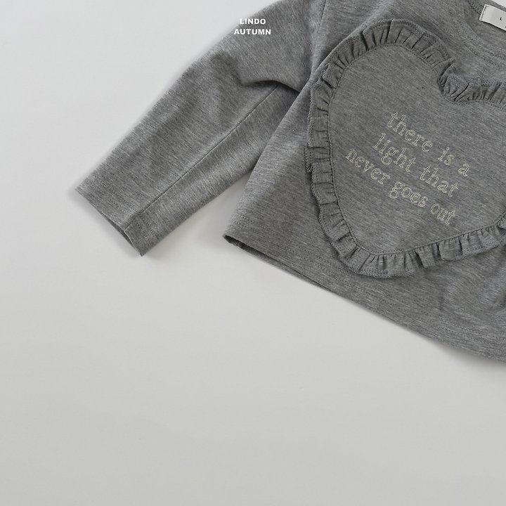Lindo - Korean Children Fashion - #childofig - Hearts Frill Tee - 9