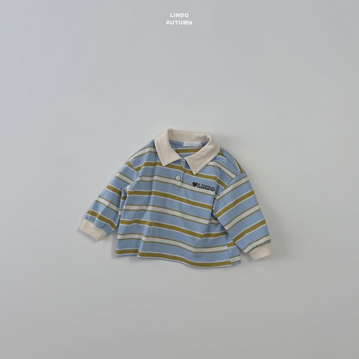Lindo - Korean Children Fashion - #childofig - Embroidered Collar Tee - 3