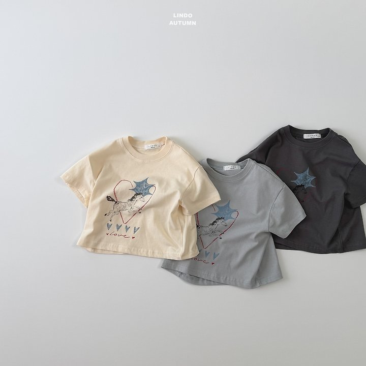 Lindo - Korean Children Fashion - #childofig - Sketch Short Sleeve Tee - 2