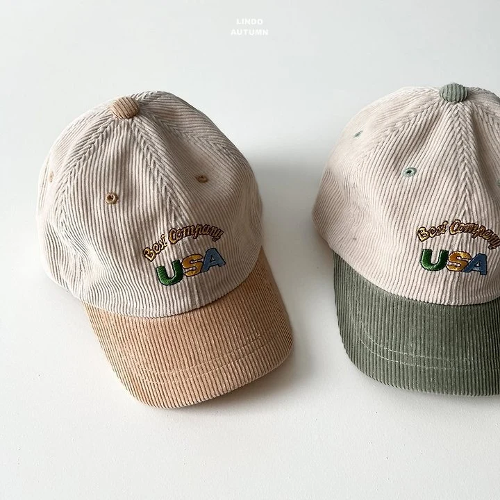 Lindo - Korean Children Fashion - #prettylittlegirls - Corduroy Ball Cap - 4