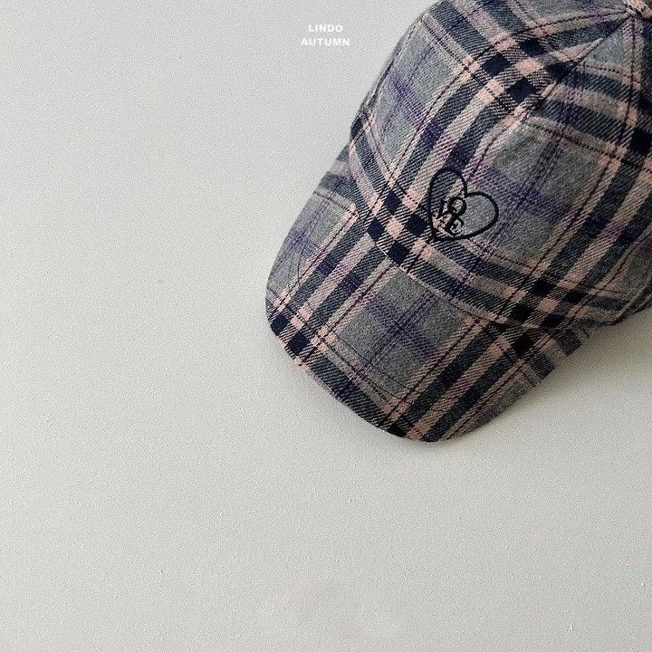 Lindo - Korean Children Fashion - #childofig - Ove Check Ball Cap - 2