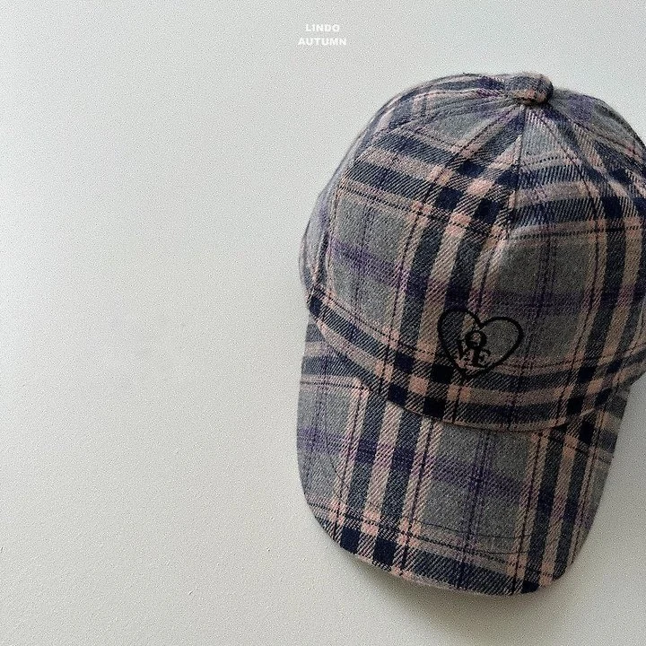 Lindo - Korean Children Fashion - #childofig - Ove Check Ball Cap - 4