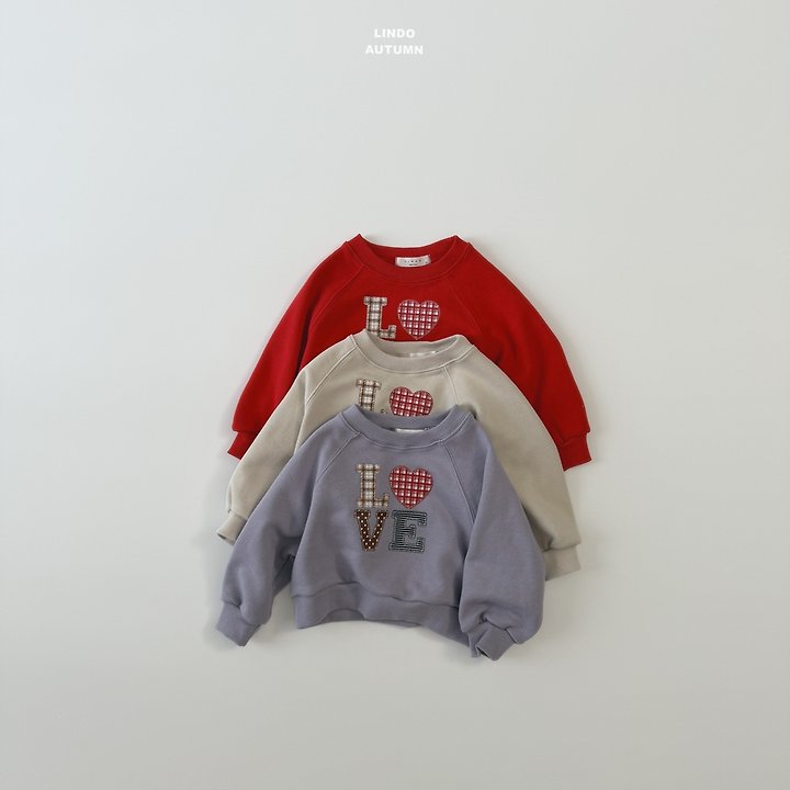Lindo - Korean Children Fashion - #discoveringself - Love Heart Sweatshirt - 2