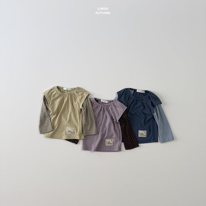 Lindo - Korean Children Fashion - #fashionkids - Dot Layered Tee