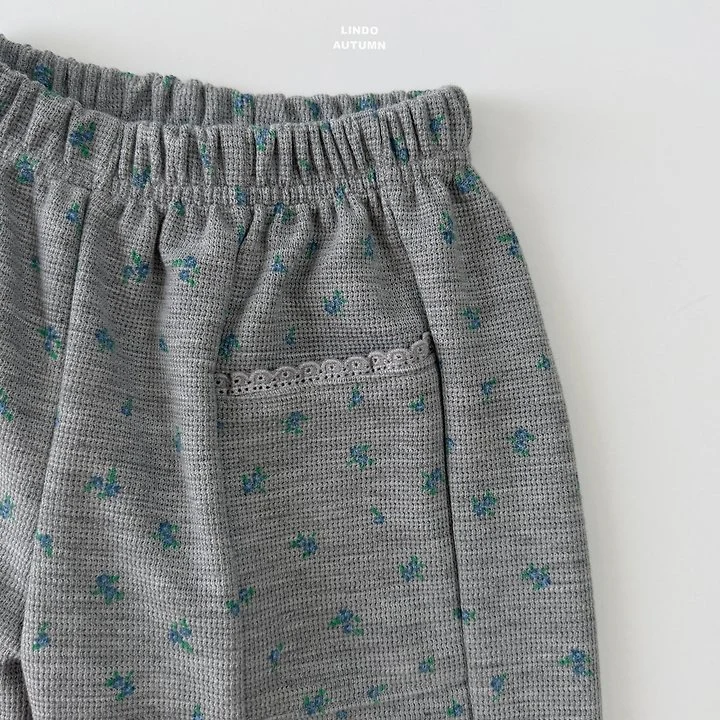 Lindo - Korean Children Fashion - #kidsstore - Bloom Waffle Pants - 5