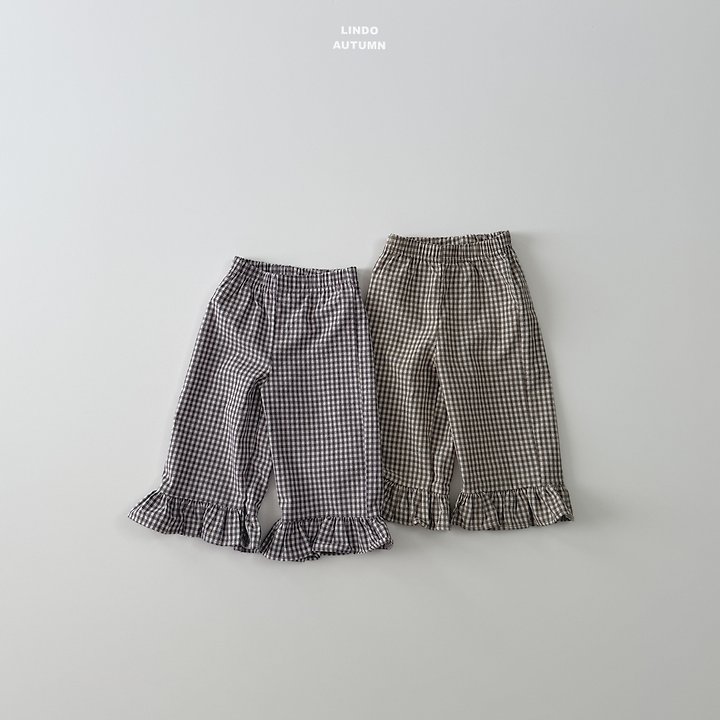 Lindo - Korean Children Fashion - #kidsstore - Sweet Check Pants
