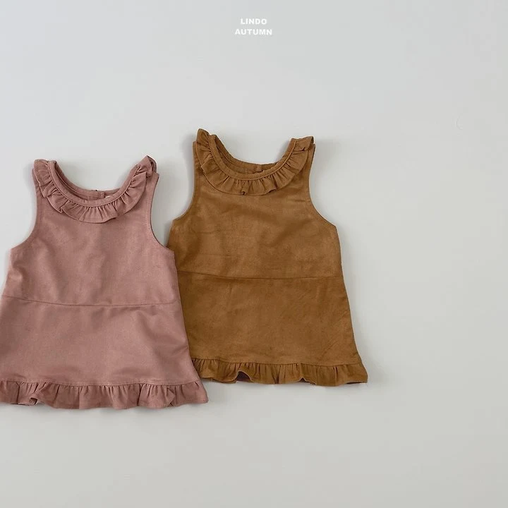 Lindo - Korean Children Fashion - #kidsstore - Suede One-piece - 4