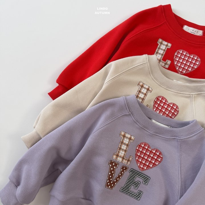 Lindo - Korean Children Fashion - #kidzfashiontrend - Love Heart Sweatshirt - 6
