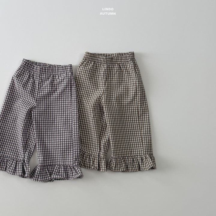 Lindo - Korean Children Fashion - #kidzfashiontrend - Sweet Check Pants - 2