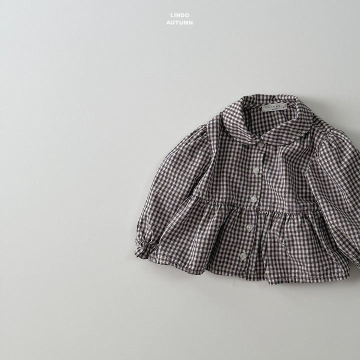Lindo - Korean Children Fashion - #littlefashionista - Sweet Check Blouse - 5