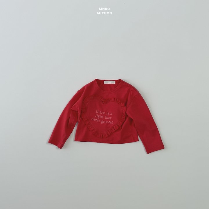 Lindo - Korean Children Fashion - #magicofchildhood - Hearts Frill Tee - 5