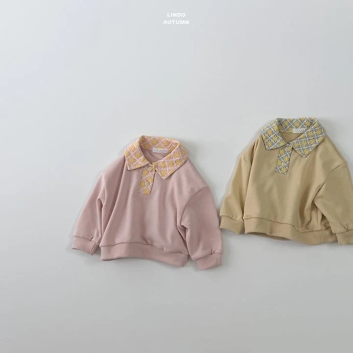 Lindo - Korean Children Fashion - #magicofchildhood - Floral Collar Sweatshirt - 5