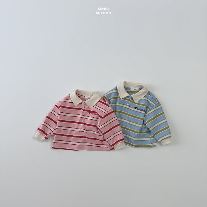 Lindo - Korean Children Fashion - #minifashionista - Embroidered Collar Tee