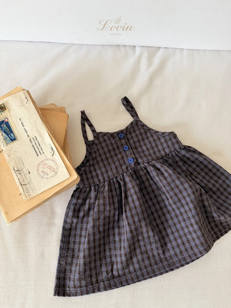 Lovin - Korean Baby Fashion - #babyboutique - Autumn Check One-piece - 10
