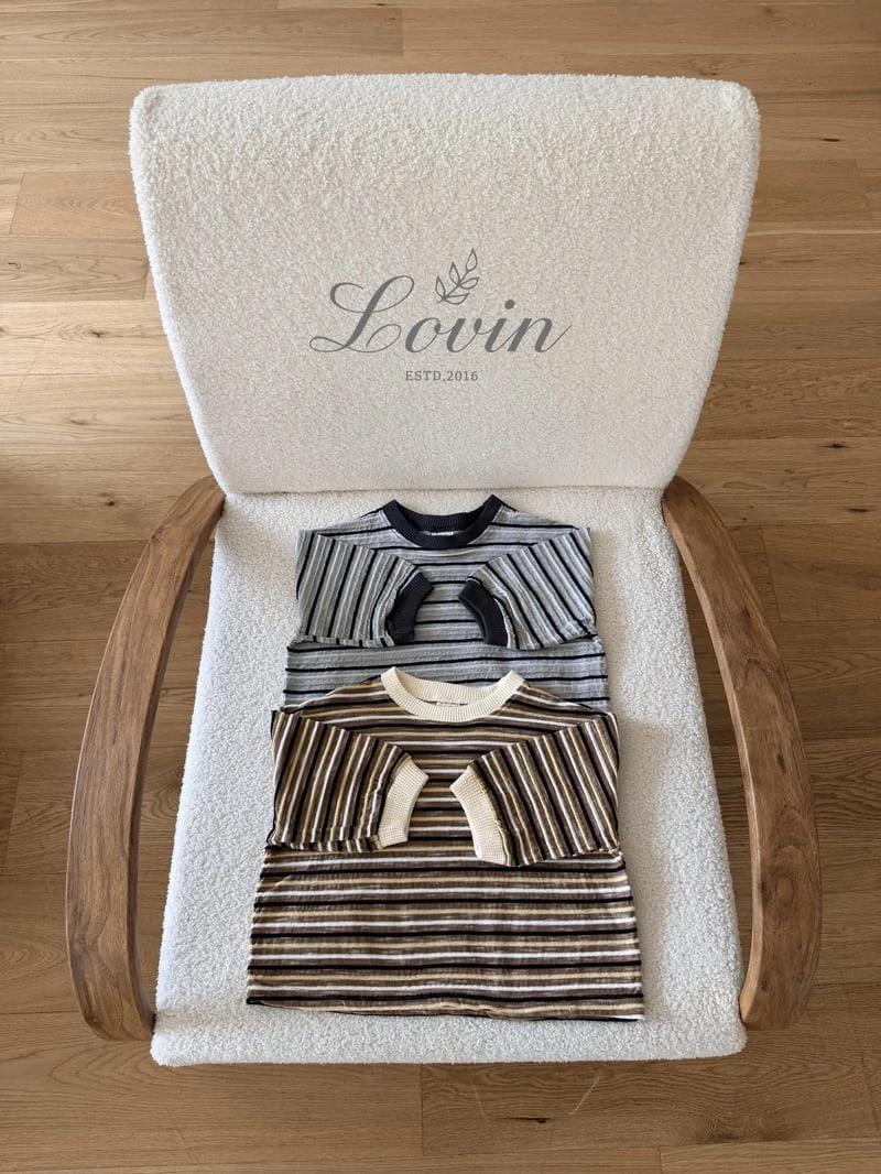 Lovin - Korean Baby Fashion - #babyboutique - Woody Line Tee