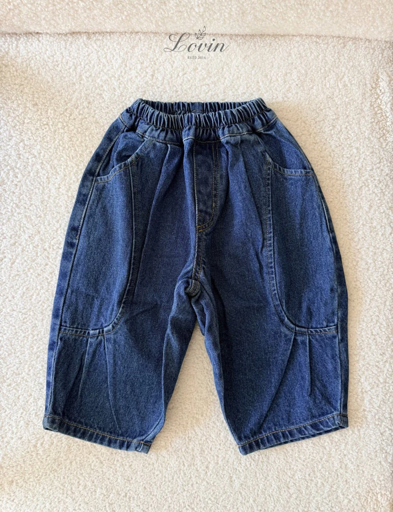 Lovin - Korean Baby Fashion - #babyboutiqueclothing - Curve Denim Pants - 12