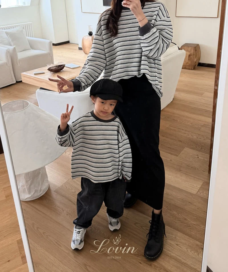 Lovin - Korean Baby Fashion - #babyclothing - Woody Line Tee - 3