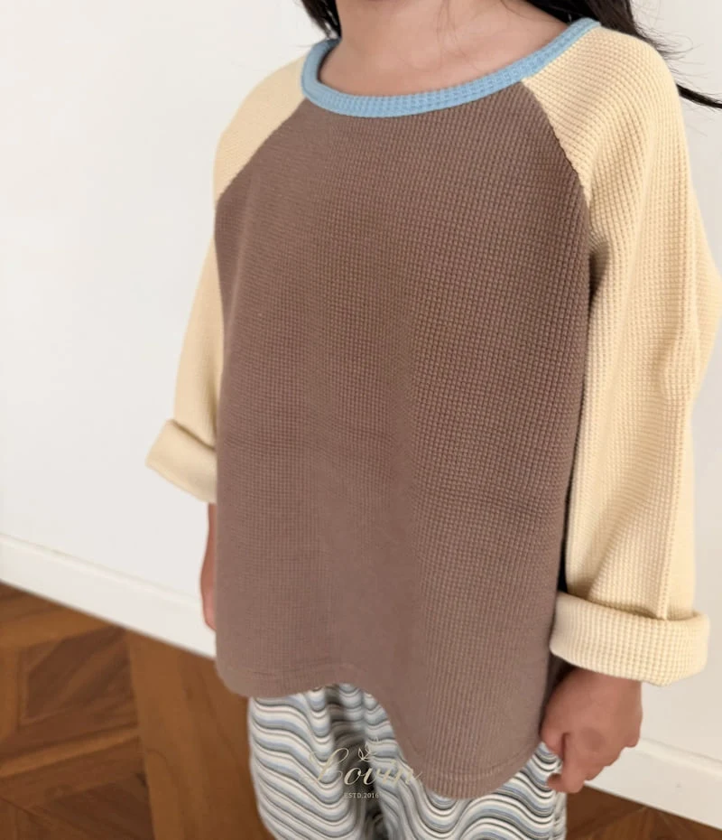 Lovin - Korean Baby Fashion - #babyfever - Waffle Raglan Tee - 9