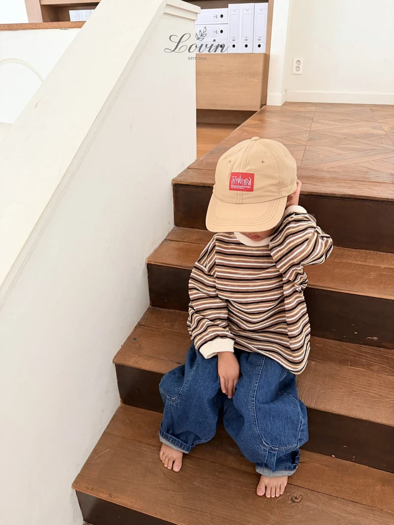 Lovin - Korean Baby Fashion - #babygirlfashion - Woody Line Tee - 6