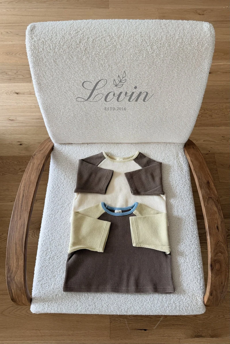 Lovin - Korean Baby Fashion - #babyoninstagram - Waffle Raglan Tee - 12