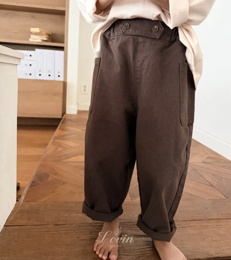 Lovin - Korean Baby Fashion - #babylifestyle - Luca Button Pants - 4