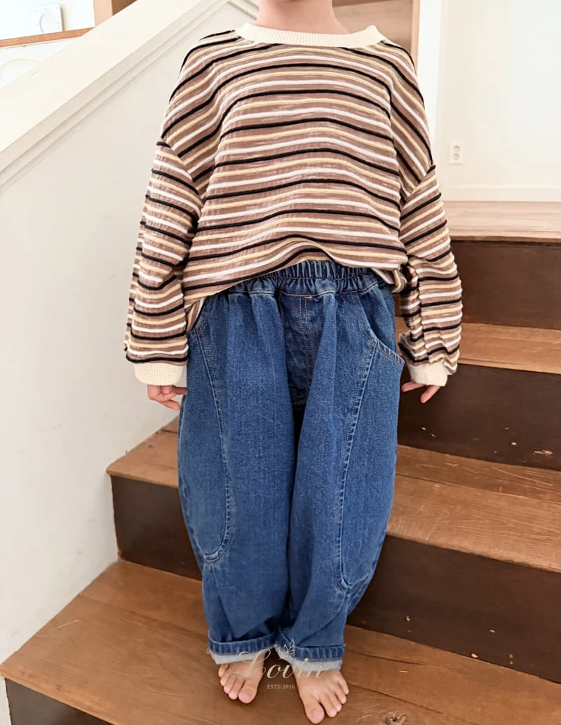 Lovin - Korean Baby Fashion - #babyootd - Woody Line Tee - 9
