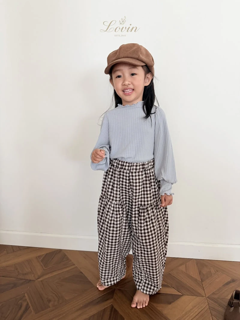 Lovin - Korean Baby Fashion - #babyoutfit - Picnic Shirring Pants - 3