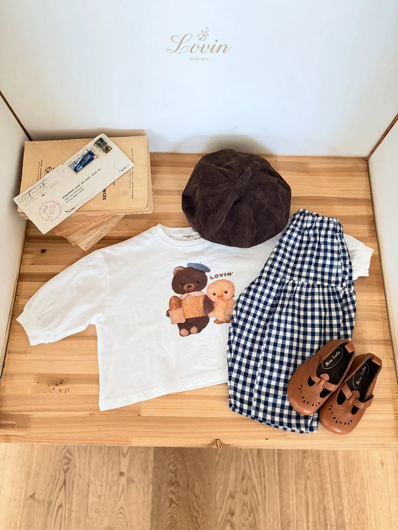 Lovin - Korean Baby Fashion - #babyoutfit - Picnic Shirring Pants - 4