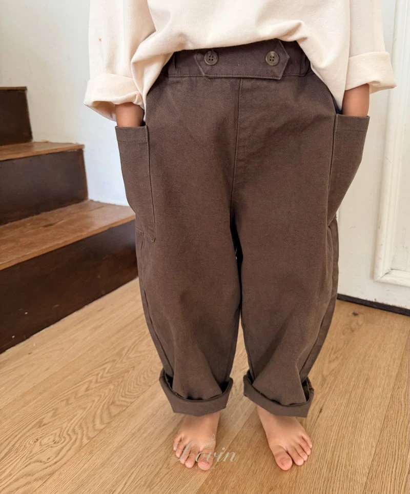 Lovin - Korean Baby Fashion - #babyoutfit - Luca Button Pants - 6