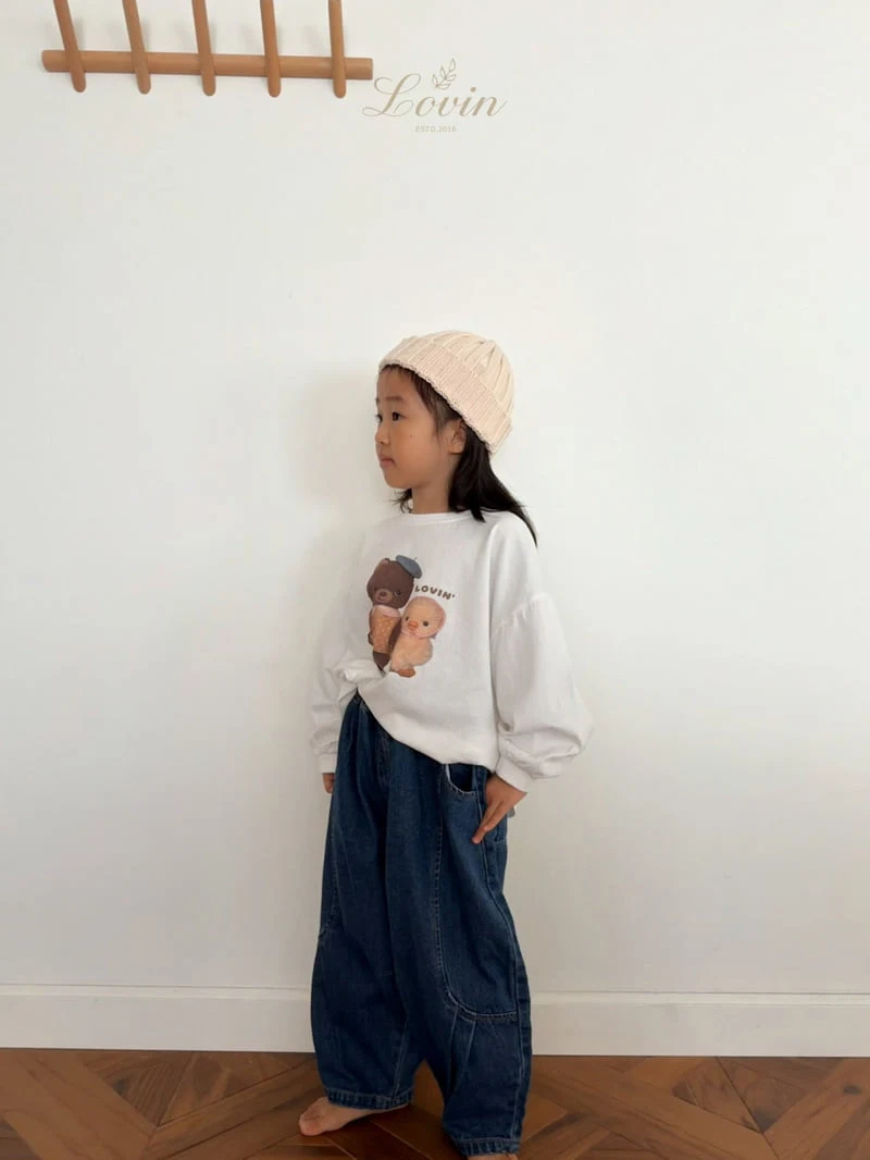 Lovin - Korean Baby Fashion - #babywear - Curve Denim Pants - 7